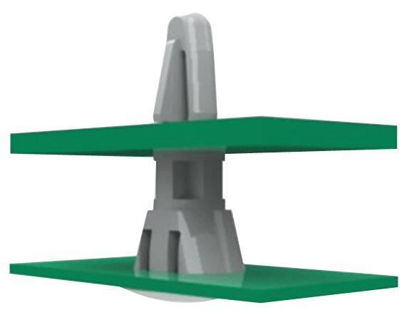 PCB Support, Cupped Rev Lock, 4.8mm, 40 Pack