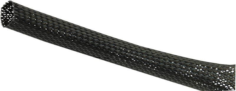 Expandable Braided Sleeving Black 45 75mm 25m Reel