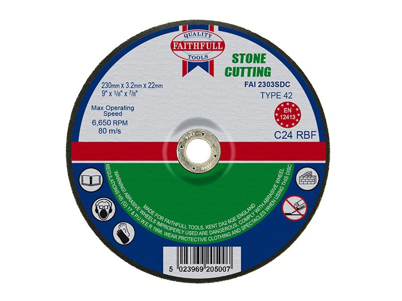 Depressed Centre Stone Cutting Disc