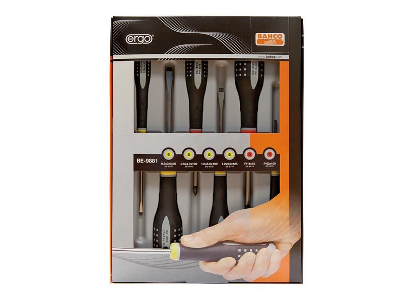 BE-9881 ERGO™ Screwdriver Set, 6 Piece