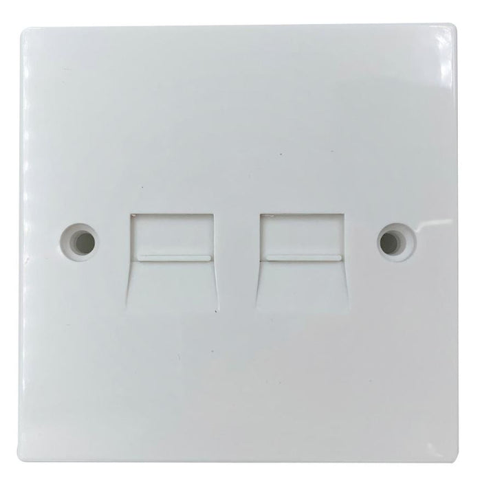 4/1A Double Master Flush Mounting PSTN IDC Telephone Wall Socket