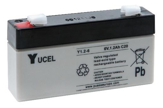 Yucel 6V 1.2Ah Sealed Lead Acid Battery