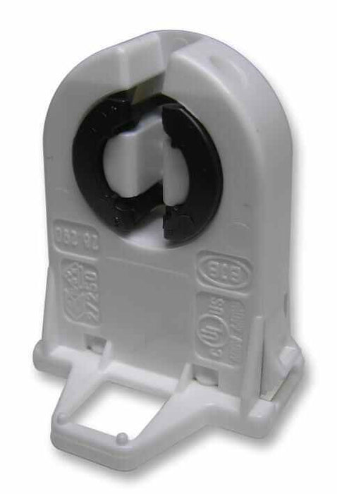 T8/T12 Fluorescent Holder, Snap-Fit End Mount (Pack of 10)