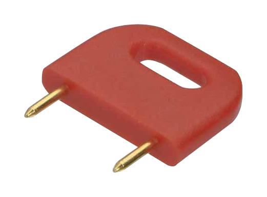 Shorting Link Plug, 0.25", Red