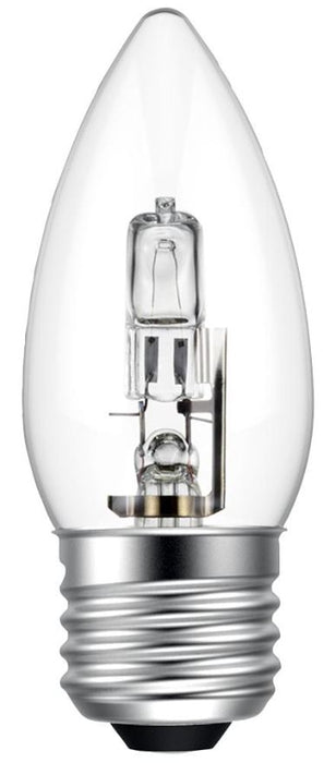 20W ECO Halogen Candle Lamps, E27, 235lm, 2700K