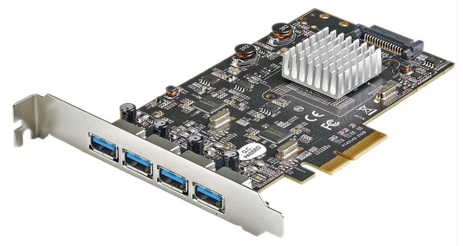 4 Port USB 3.2 Gen 2 10Gbps PCI-Ex Card, 4x USB-A