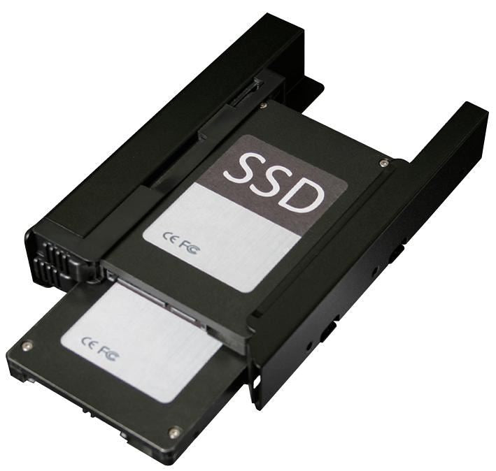 EZ-FIT Pro Dual 2.5" HDD & SSD Full Metal Mounting Bracket for Internal 3.5" Drive Bay