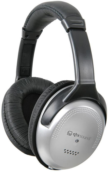 Stereo Headphones with In-line Volume Control, Silver - 100.625UK