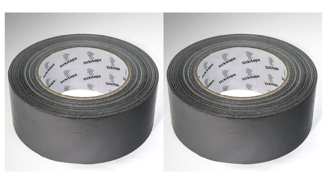 (Twin Pack) - Gaffer/Cloth/Duck/Poly Tape in Black - (38mm, 1½ Inch)