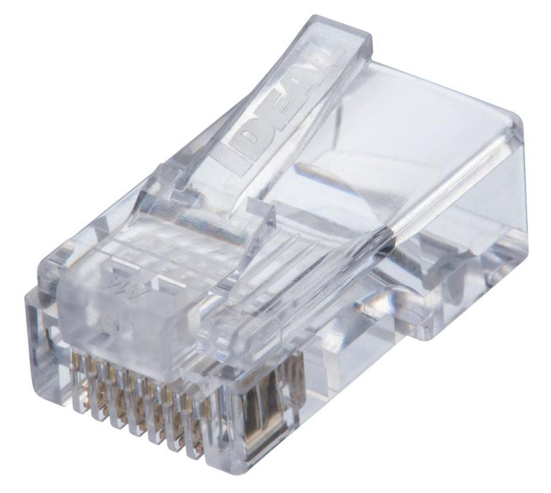 RJ45 Feed-Thru Plugs, Cat5e, 8P8C, Pack of 50
