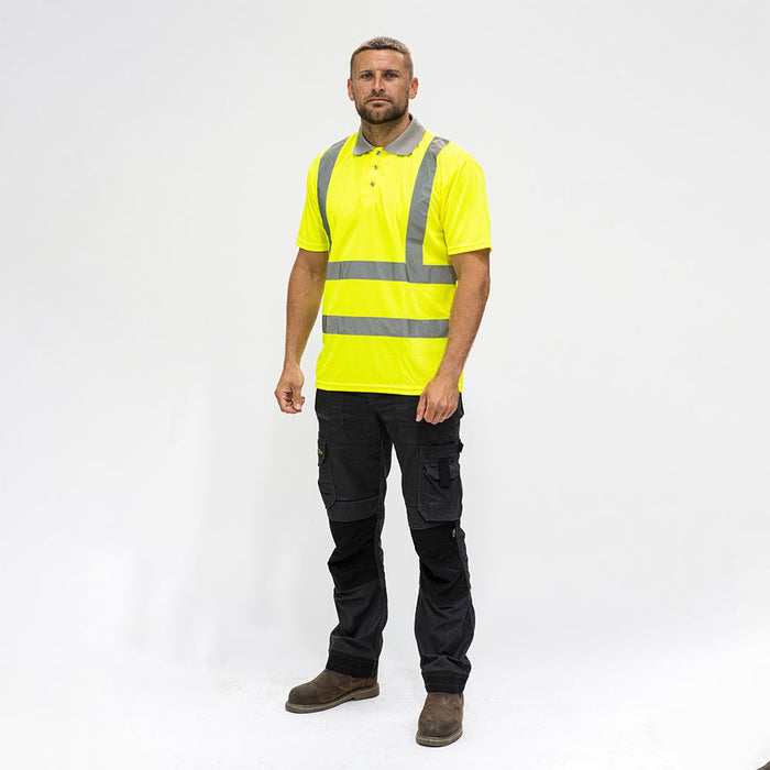 Hi-Vis Polo Short Sleeve Yellow