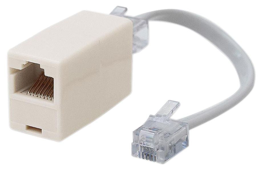 RJ11 Plug to RJ45 Socket Line Adaptor