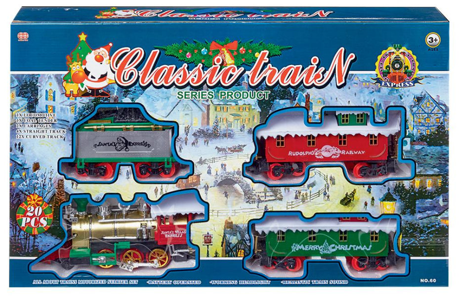 20 Piece Christmas Train Set