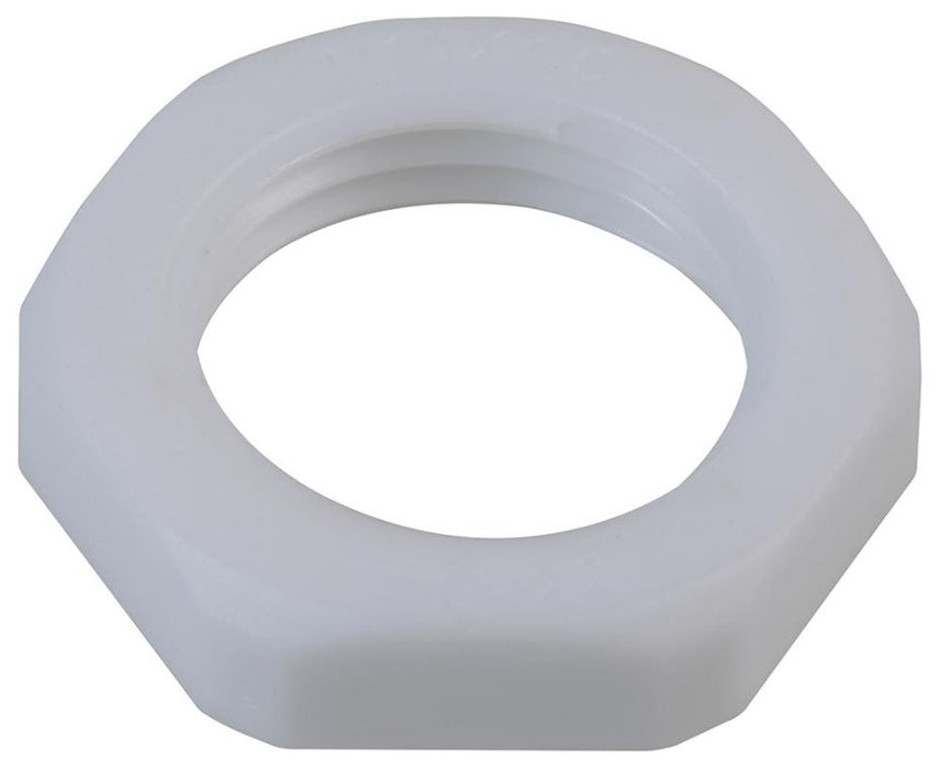 Nylon Lock Nut, White, Pack of 10