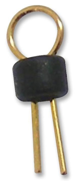 Through Hole PCB Test Terminals, 1-1.8mm PCB Hole, Black Loop 100 Pack