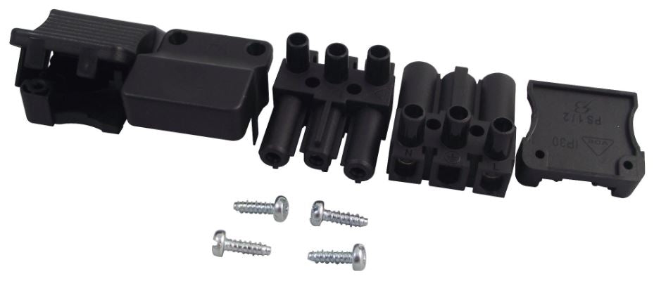 IP30 Lighting Connector, Latched Plug & Socket, 5 Pole
