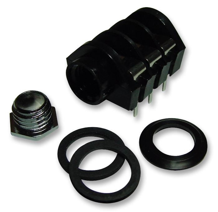 1/4" Jack Socket, Stereo, PCB Mount