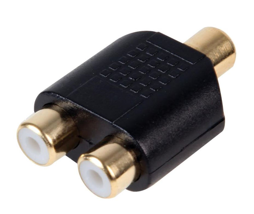 Phono Socket To 2 Phono Sockets Adaptor