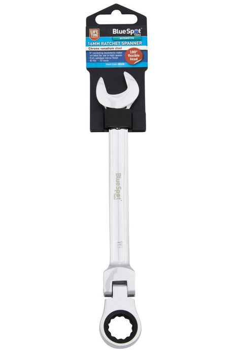Chrome Vanadium Ratchet Spanner Flexible Head (180°)