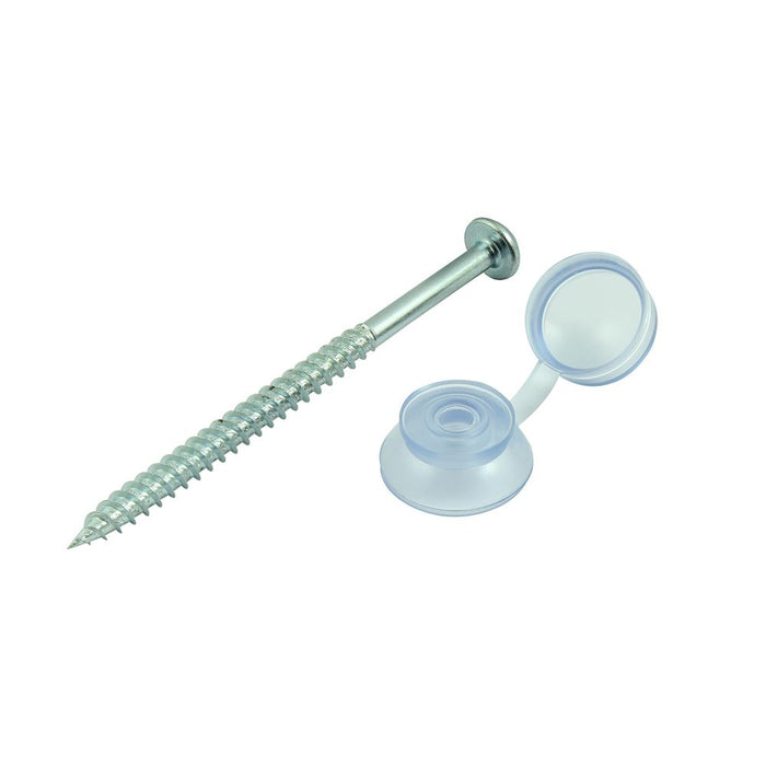 Corrugated Sheet Fixings - Clear (Size 10 x 3 - 50 Pieces)