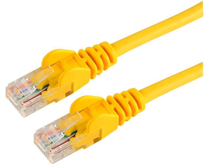 1m Yellow Cat5e Snagless UTP Ethernet Patch Lead