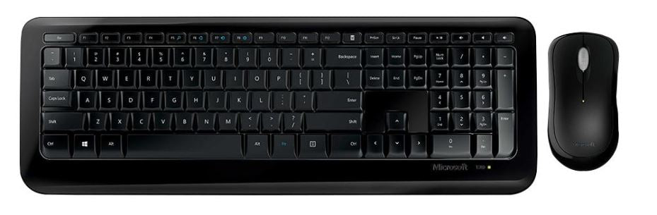 Wireless Comfort Desktop 850 with AES - Keyboard & Mouse Deskset Black