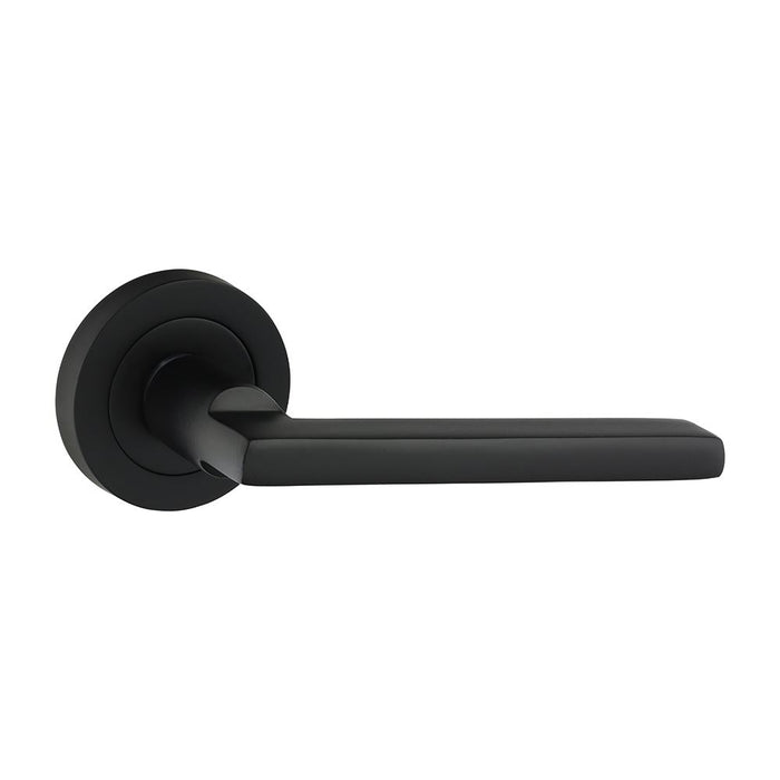 Radmore Lever On Rose Handles - Matt Black (Size 51mm - 2 Pieces)