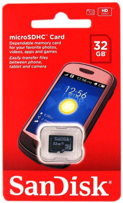 32GB Class 4 MicroSDHC Memory Card