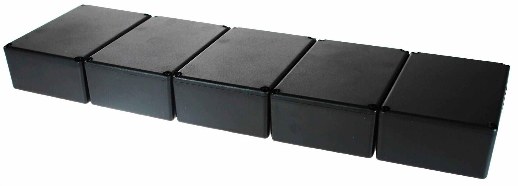 Black ABS Potting Boxes with Lids - (Pack of 5)