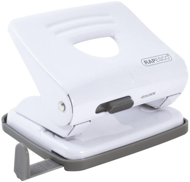 825 White Metal 2 Hole Punch - 25 Sheet Capacity