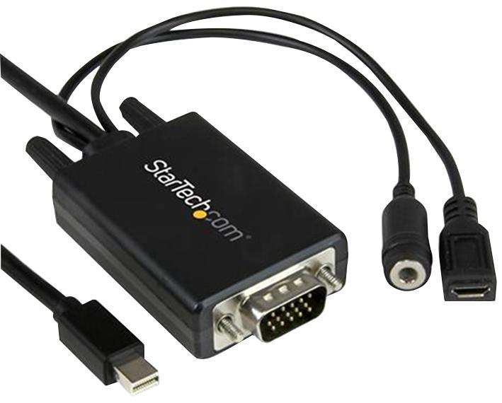 2m Mini DisplayPort to VGA Adaptor Lead with Audio