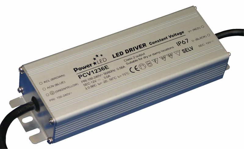 36W Constant Voltage Power Supply with 12V Output Voltage & 3A Output Current