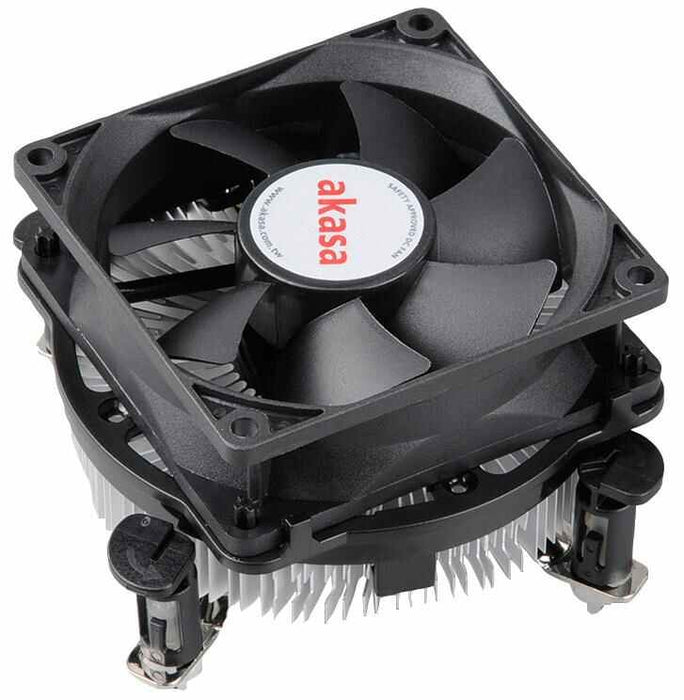 AKASA Intel Dual Socket CPU Cooler Fan for Intel Core 2 Duo, Core i3, i5 to 75W