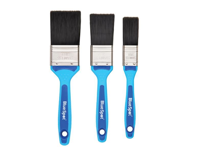 Soft Grip Synthetic Paint Brush Set, 3 Piece