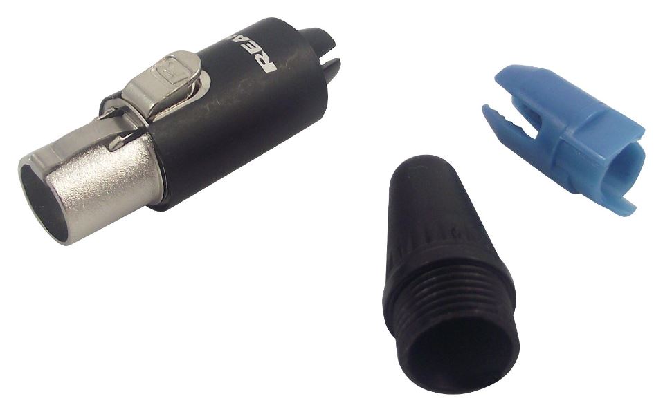 Mini-XLR Socket, In Line, 3 Pole