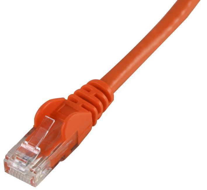 0.5m Orange Cat6 Snagless UTP Ethernet Patch Lead