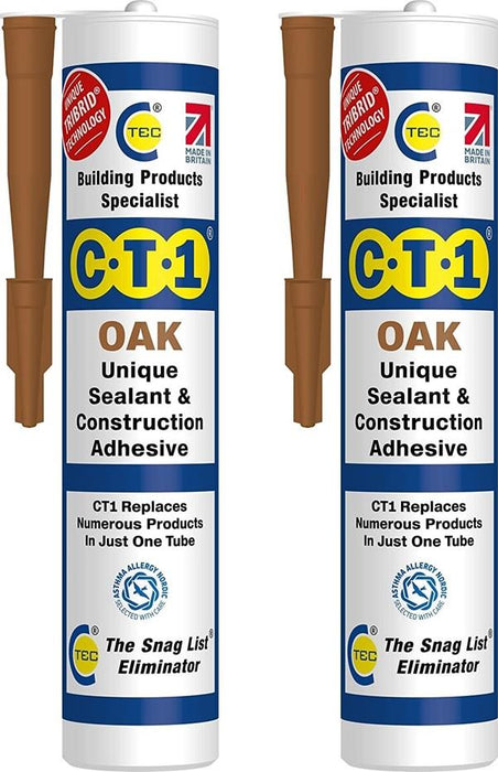 Building Sealant & Adhesive Snag Tube for Virtually Any Material (Twin Pack)