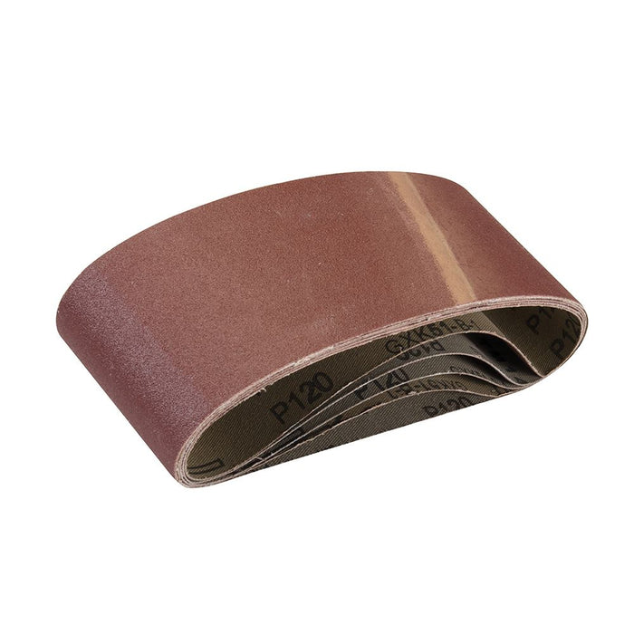 Sanding Belts 75 x 457mm 5pk - 120 Grit