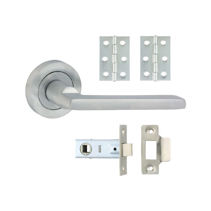 Radmore Lever On Rose Door Pack - Satin Chrome (Size Mixed - 1 Each)