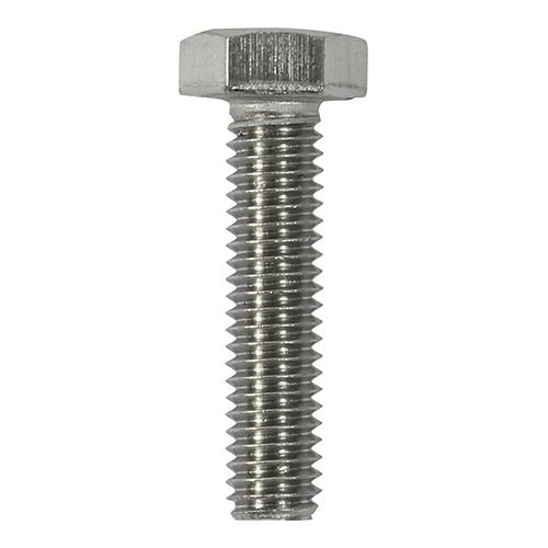 Fully Threaded Hex Set Screws A2 Stainless Steel - Corrosion Resistance