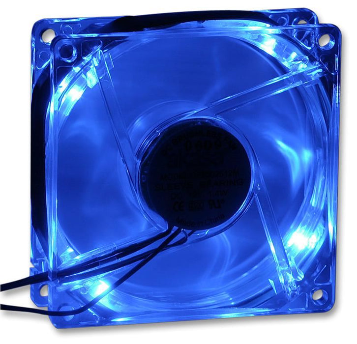 Blue LED PC Case Fan - 80mm