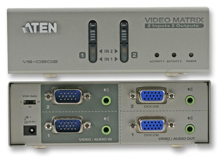 2x2 VGA / Audio Matrix Switch