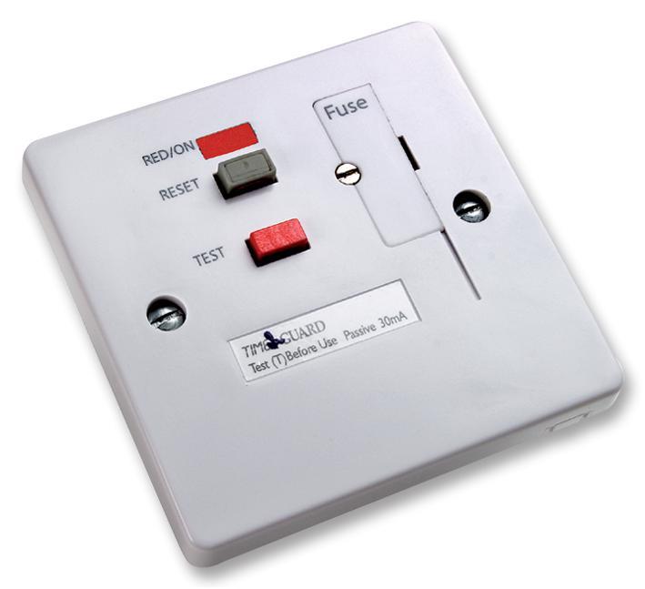 RCD Fused Spur, White