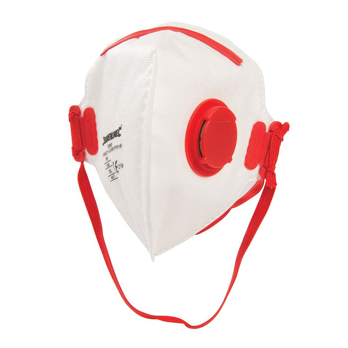 Fold Flat Face Mask Valved FFP3 NR - FFP3 NR Single