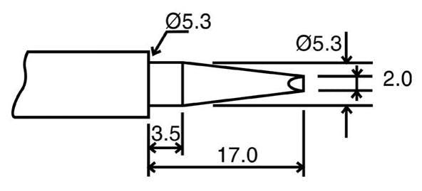 2mm Pointed Chisel Tip