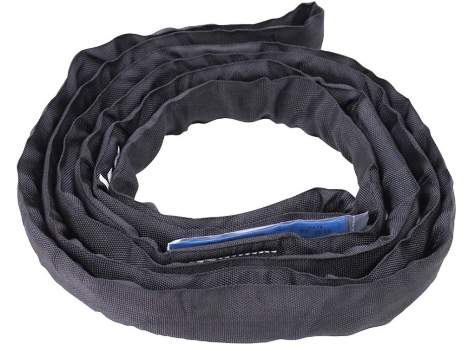 2ton 3m Black Polyester Round Sling for Lifting and Rigging - RIGG008