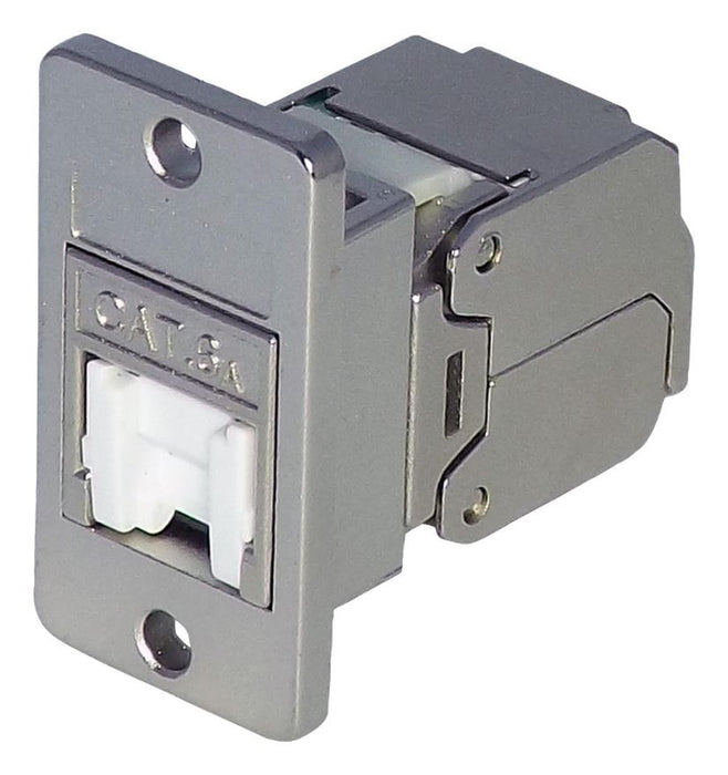 Cat  6A Tool-less STP RJ45 Keystone Jack, Panel Mount