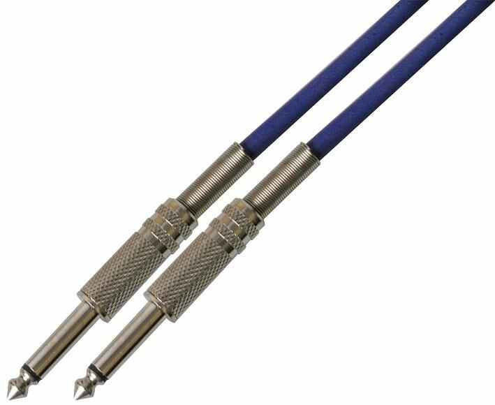 6.35mm (1/4") Mono Jack to Jack Guitar Lead, 5m