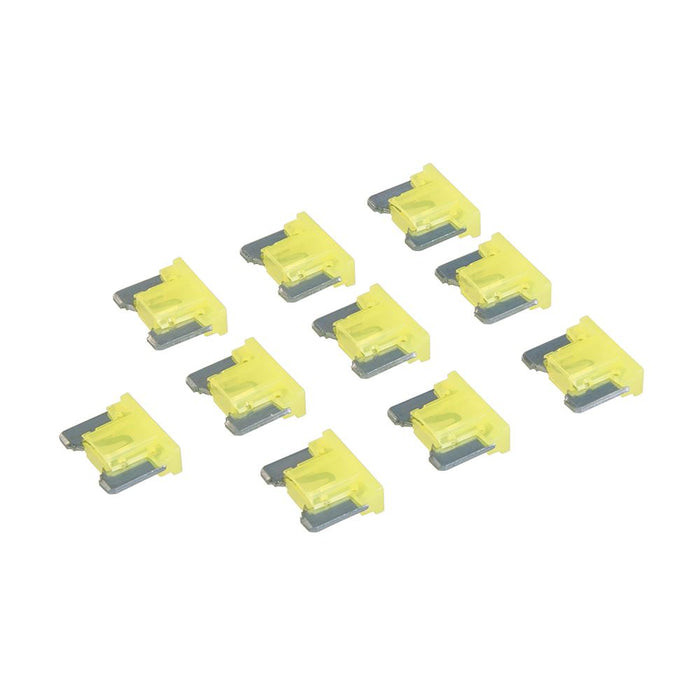 ATT Low Profile Mini Automotive Blade Fuses 10pk - 20A Yellow