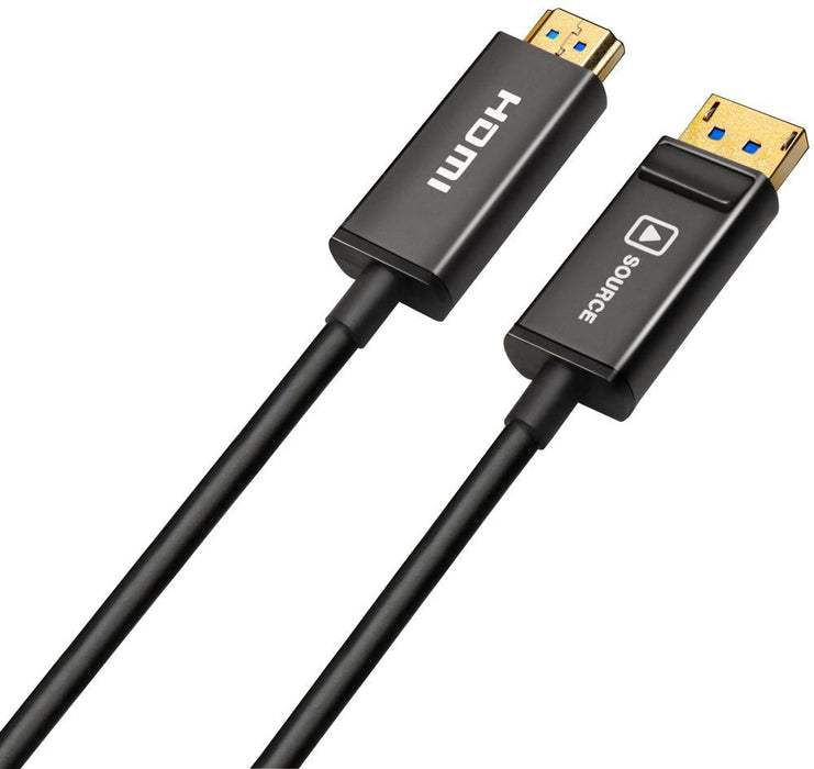 Hybrid Optical DisplayPort to HDMI Adaptor Cable